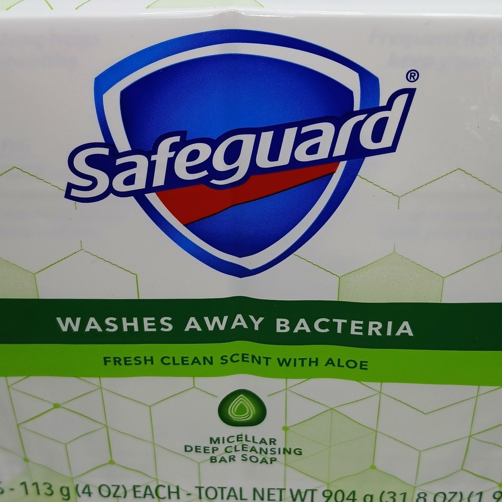 Safeguard Antibacterial‎ Bar Soap, White with Aloe, 4 Oz Bars ( 16 BARS ) - Picture 4 of 4